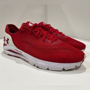 Wisconsin Badgers Under Armour HOVR Sonic 4  Red Shoes Mens  size 12 OBO